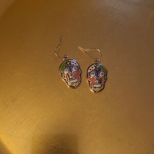 Colorful Skull Earrings